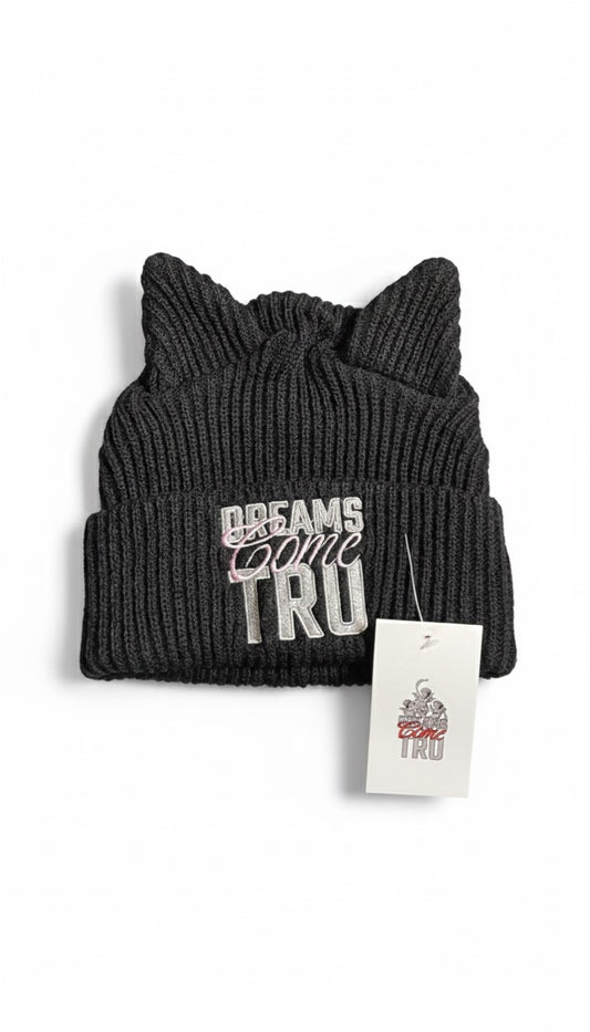 Black and Pink DCT Cat Ear Beanie