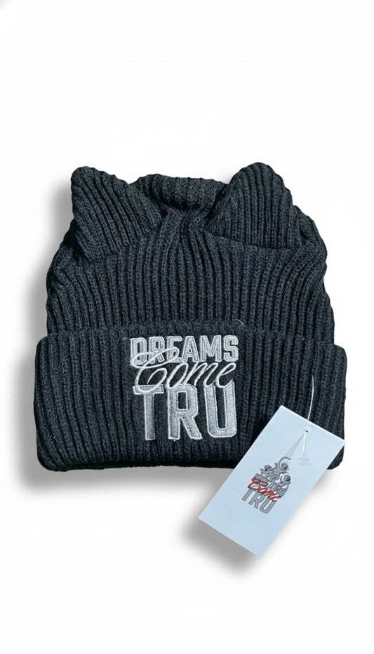 Black & White DCT Cat Ear Beanie