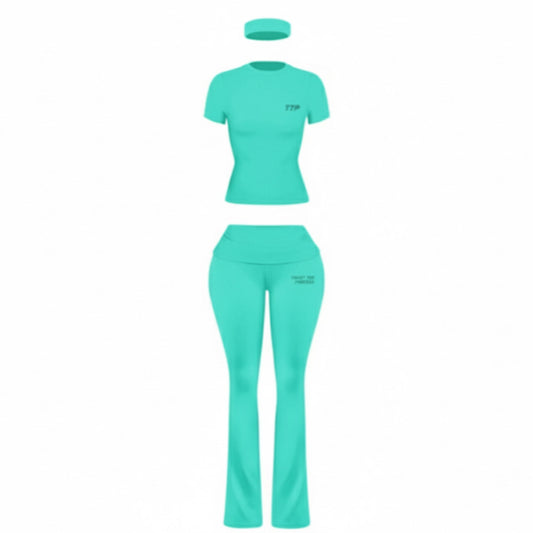 Turquoise TTP 2 Piece Activewear Set