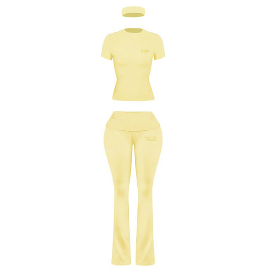 Yellow TTP 2 Piece Activewear Set